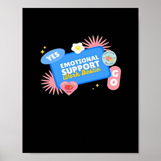 Mitarbeiter der emotionalen Hilfe - Geschenk des B Poster (Vorne)