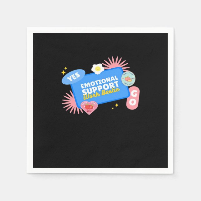 Mitarbeiter der emotionalen Hilfe - Geschenk des B Serviette (Vorderseite)