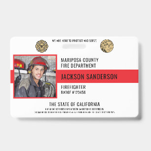 Mitarbeiter der Feuerwehr Ausweis