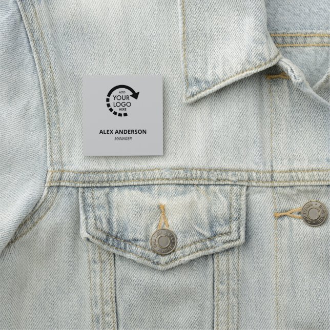 Mitarbeiter der Firma für benutzerdefinierte Logos Namensschild (Beispiel)