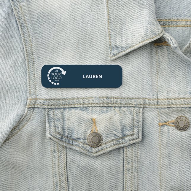 Mitarbeiter der Firma für benutzerdefinierte Logos Namensschild (Beispiel)