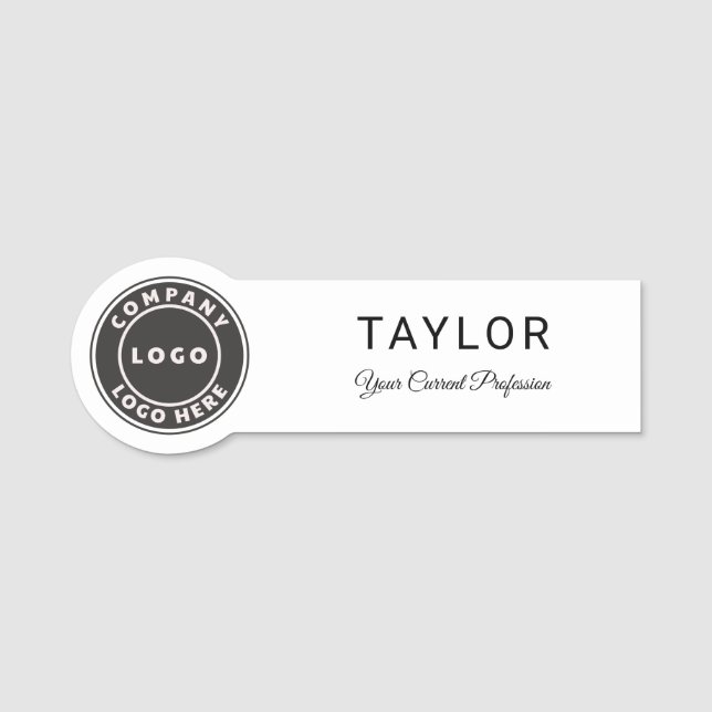 Mitarbeiter der Firma für das Firmenlogo hinzufüge Namensschild (Vorderseite)