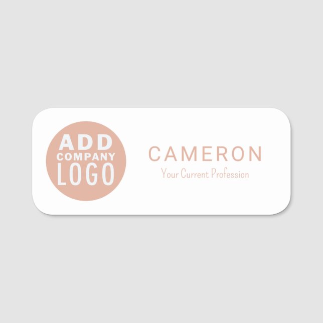 Mitarbeiter der Firma für Firmenlogo Namensschild (Vorderseite)