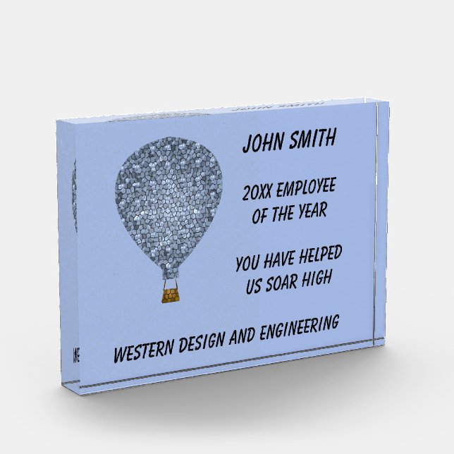 Mitarbeiter der Hot Air Ballon Recognition P Fotoblock (Links)