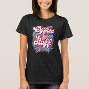 Mitarbeiter der Lehrerabteilung blitzen zurück nac T-Shirt