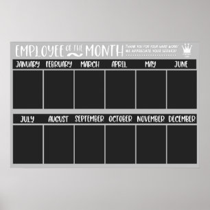 Mitarbeiter der monatlichen Auszeichnung Poster