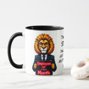 Mitarbeiter der monatlichen Löwenneonfarben Tasse