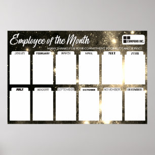 Mitarbeiter der Monatsanzeige für 4x6-Fotos Poster