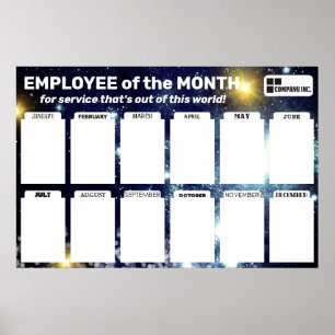 Mitarbeiter der Monatsanzeige für 4x6-Fotos Poster