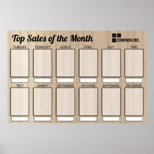 Mitarbeiter der Monatsanzeige für 4x6-Fotos Poster