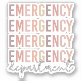 Mitarbeiter der Notfallabteilung | ER Nurse | ER T Aufkleber