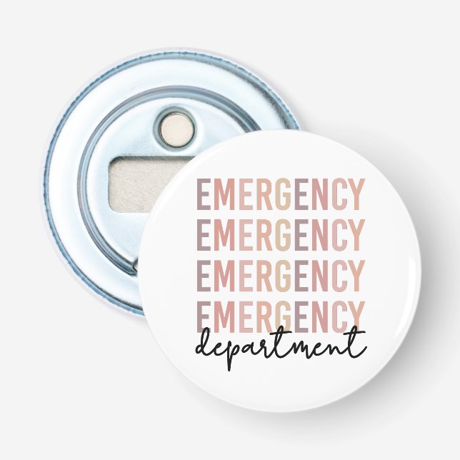 Mitarbeiter der Notfallabteilung | ER Nurse | ER T Flaschenöffner (Vorderseite)