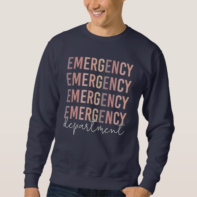Mitarbeiter der Notfallabteilung | ER Nurse | ER T Sweatshirt (Vorderseite)