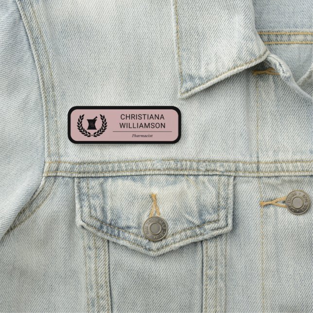 Mitarbeiter des Apothekers Namensschild (Beispiel)