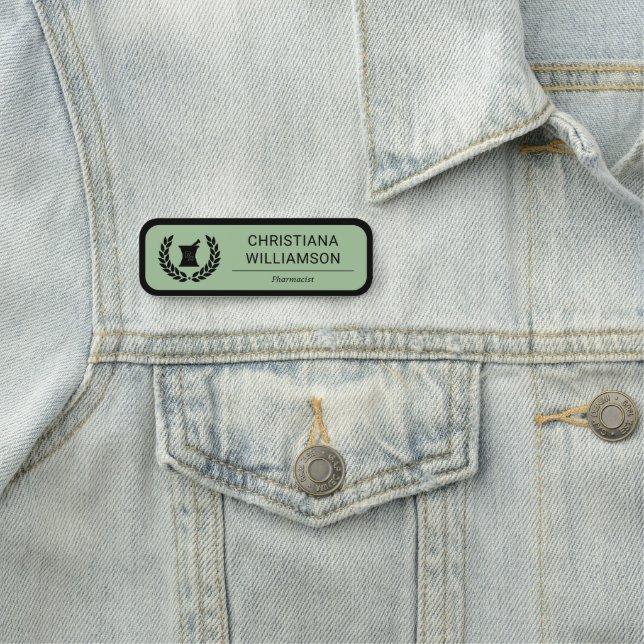 Mitarbeiter des Apothekers Namensschild (Beispiel)