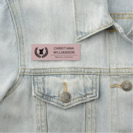 Mitarbeiter des Apothekers Namensschild