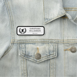 Mitarbeiter des Apothekers Namensschild