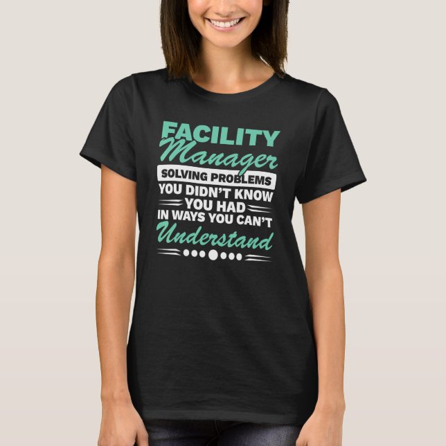 Mitarbeiter des Facility Managers T-Shirt (Vorderseite)