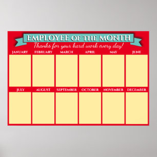 Mitarbeiter des Fotos für benutzerdefinierte Farbe Poster