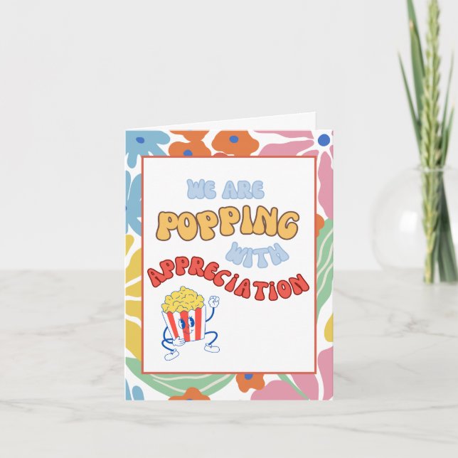 Mitarbeiter des Fun Business Teams Dankeschön Kart Einladung (Vorderseite)