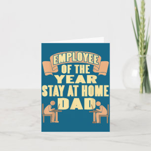 Mitarbeiter des Jahres Stay At Home Dad Lustiger H Karte
