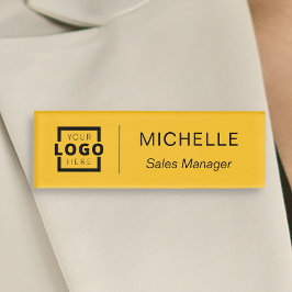 Mitarbeiter des Logobetriebes Namenschild