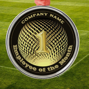 Mitarbeiter des Monats Firmenmedaille  Ornament Aus Metall