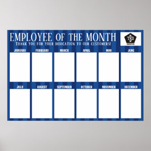 Mitarbeiter des Monats-Fotos mit benutzerdefiniert Poster