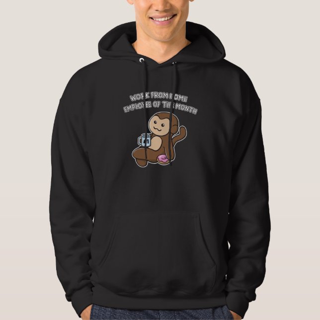 Mitarbeiter des Monats für Heimarbeit  Ooptee Monk Hoodie (Vorderseite)