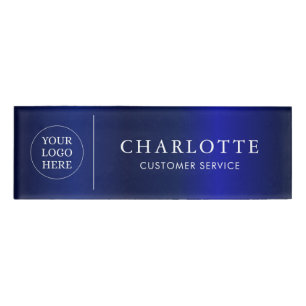 Mitarbeiter des Navy Magnet Custom Logos Office Namenschild