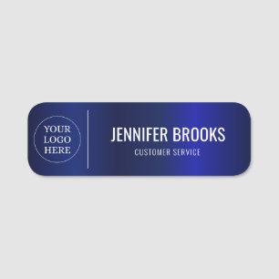 Mitarbeiter des Navy Metallic Custom Logo Office Namensschild