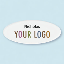 Mitarbeiter des Oval Name Abzeichen Magnet Custom- Namenschild