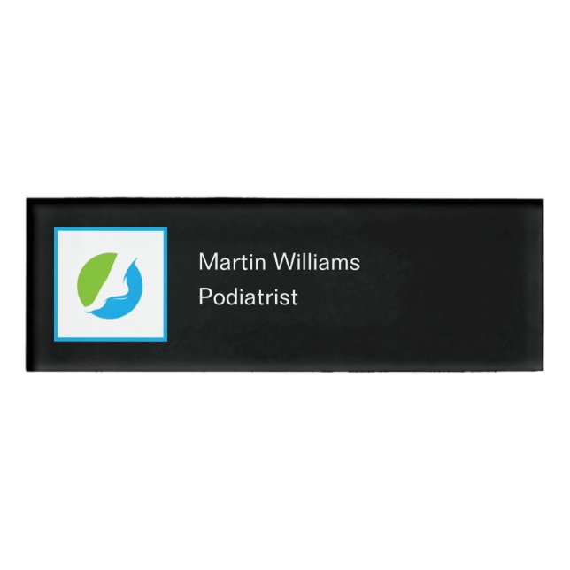 Mitarbeiter des Podiatrist Foot Doctor Theme  Namenschild (Vorderseite)