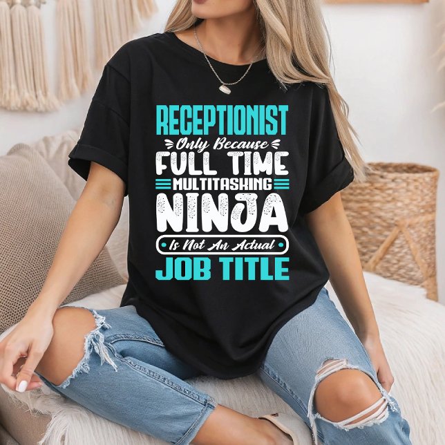 Mitarbeiter des Receptionist Job Title Professiona T-Shirt (Von Creator hochgeladen)