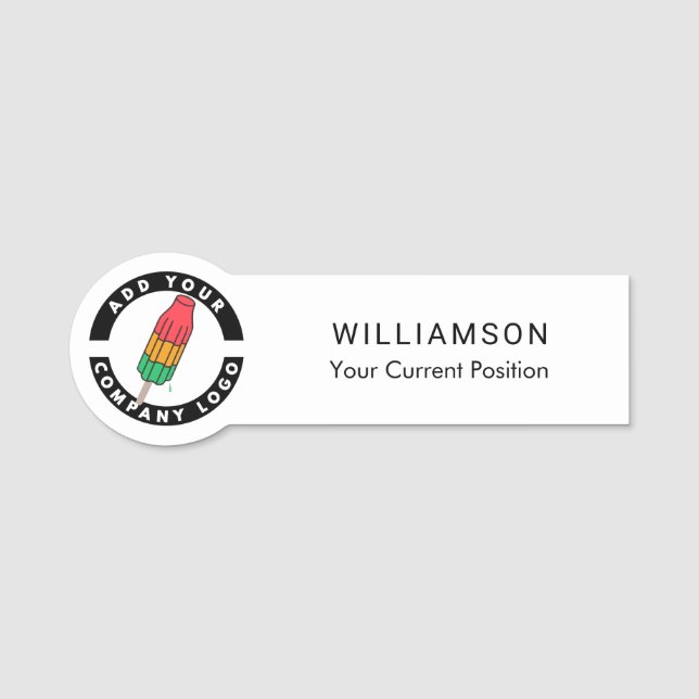 Mitarbeiter des Unternehmens für kundenspezifische Namensschild (Vorderseite)