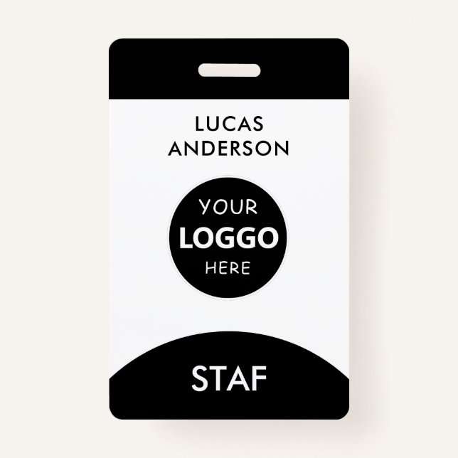 Mitarbeiter des Unternehmens-Logos für den Namen v Ausweis (Vorderseite)