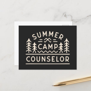 Mitarbeiter des Waldcamps im Camping Postkarte
