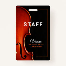 Mitarbeiter des Wettbewerbs für klassische Musik A Ausweis
