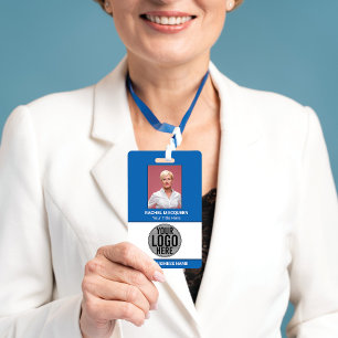 Mitarbeiter Foto Barcode Logo Firmenname Unternehm Ausweis