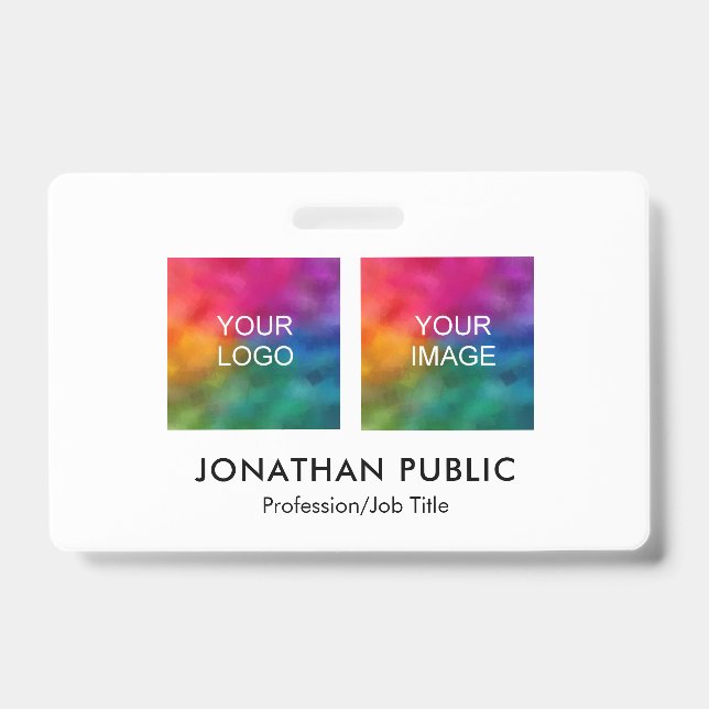 Mitarbeiter-Foto Fügen Sie hier Ihr Firmenlogo hin Ausweis (Front)