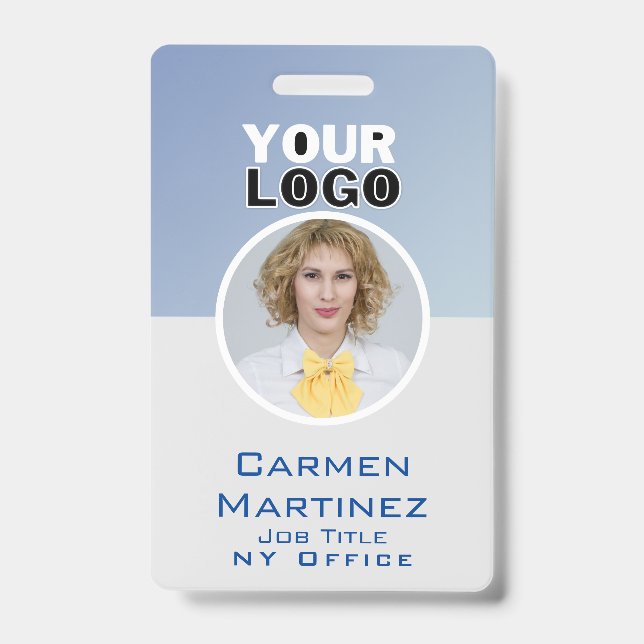 Mitarbeiter-Foto-ID Bar-Abzeichen Ausweis (Vorderseite)