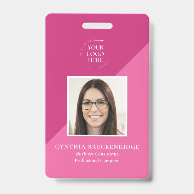 Mitarbeiter-Foto-ID Firmenausweis Ausweis (Vorderseite)