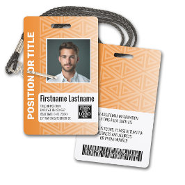 Mitarbeiter-Foto-ID - moderner Stamm-, Logo-Bar Ausweis