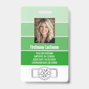 Mitarbeiter-Foto-ID - Streifen-Logo, beruflich Ausweis