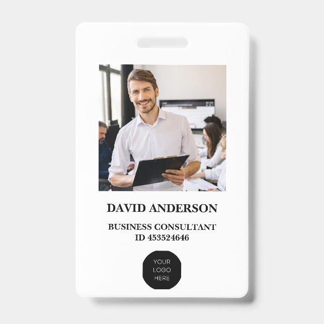 Mitarbeiter-Foto-ID Unternehmen Sicherheit Abzeich Ausweis (Vorderseite)