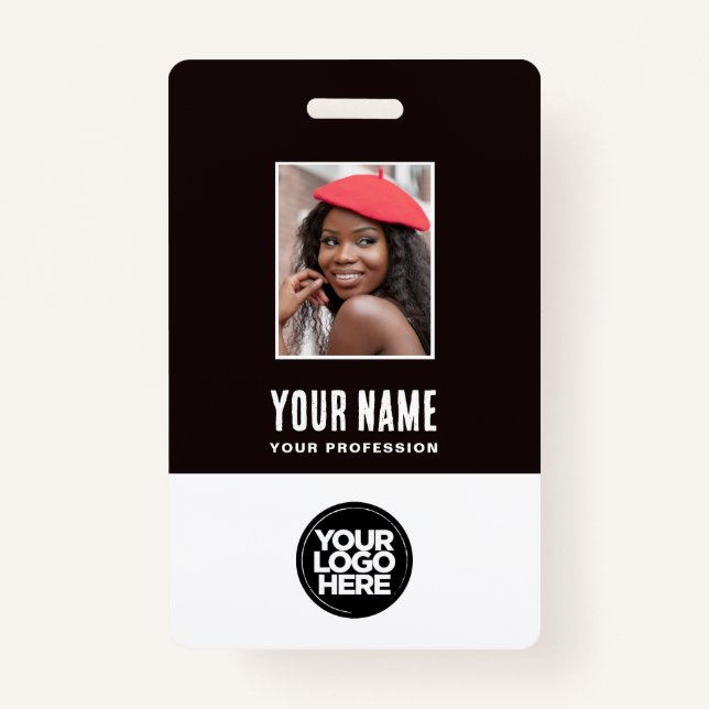 Mitarbeiter-Foto-ID Unternehmen Sicherheit Abzeich Ausweis (Vorderseite)