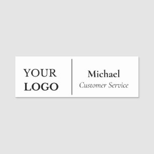 Mitarbeiter für benutzerdefinierte Logos Namensschild