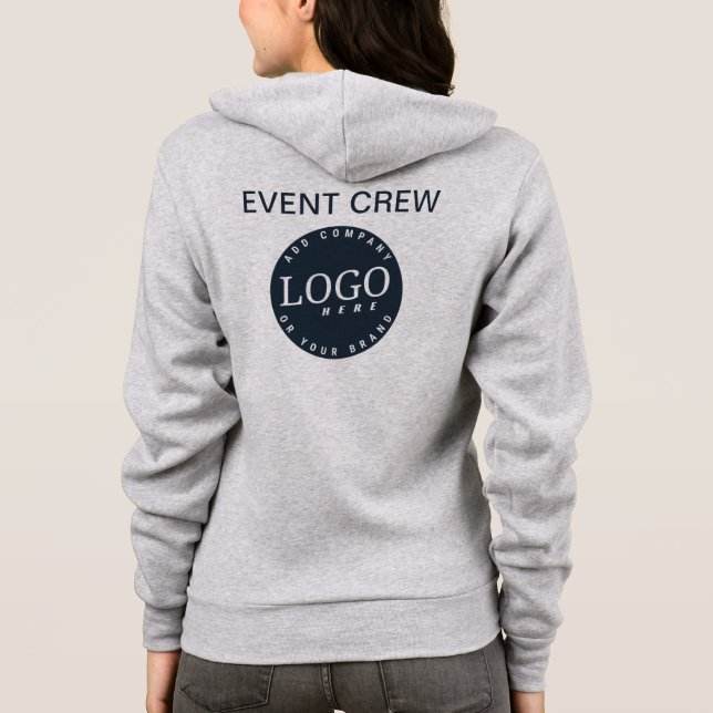 Mitarbeiter für Ihr Firmenlogo hinzufügen Hoodie (Rückseite)