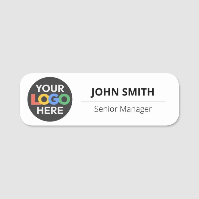 Mitarbeiter für kundenspezifische Logos - Magnetis Namensschild (Vorderseite)