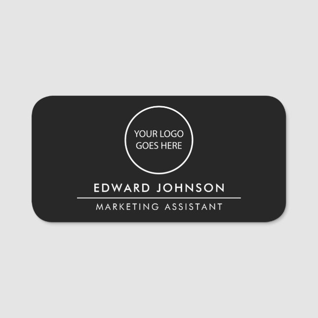 Mitarbeiter für Minimalistische, moderne Logos Namensschild (Vorderseite)